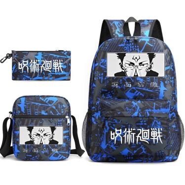 Imagem de Conjunto de mochilas escolares Jujutsus Kaisens Ryomens Sukunas Kids