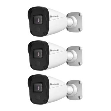 Imagem de COMP Kit com 3 Câmeras de Segurança IP Bullet/Canhão 2MP Full HD 1080p