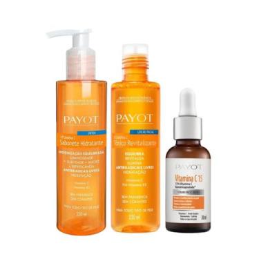 Imagem de Payot Vitamina C Sab 220ml + Sérum 15% Face e Olhos 30ml + Tonico 220m