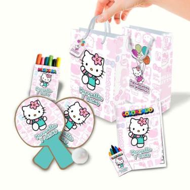Imagem de 20 Kit 01 Lembrancinha Sacolinha Personalizada Hello Kitty - Bag Creat