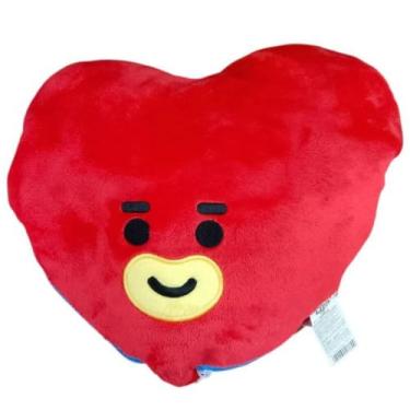 Imagem de Manta Almofada Infantil Personagens BT21 - Vermelha