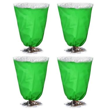 Imagem de Florelf Conjunto de cobertura de plantas verde reutilizável de 4 a 59,9 cm x 80 cm para proteção de jardim, ideal para plantas de tomate, canteiros elevados e jardim de inverno, funciona como