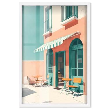 Imagem de Time for a Stop Shadowbox Print Coastal Wall Art por Art Remedy, moldura branca, 21 x 31