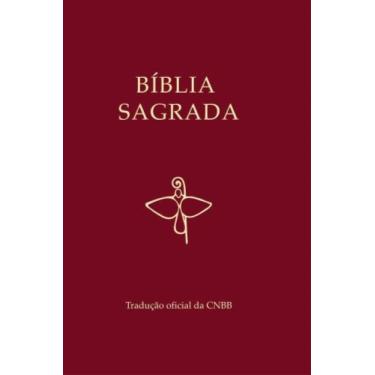 Imagem de Bíblia Sagrada Capa Vinho Semi Luxo Tradução Oficial Da Cnbb - EDICOES