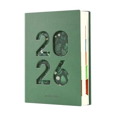 Imagem de Planner Mensal de Calendário,2026 Agenda Portátil com Recortes Vazados | De Agenda E Notas 2026 - Para Escola, Professores, Estudantes, Universidade, Escritório, Trabalho, Casa E Negócios