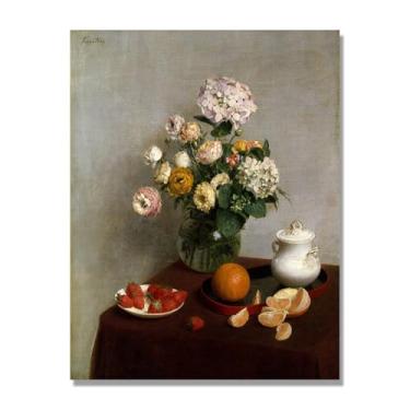 Imagem de NHLDZYH Arte de parede em tela colorida para especiarias e colher de tempero | Decoração de cozinha vintage | Arte moderna para casa e sala de jantar. B68. Tela somente 30x40cm-11,8x15,7 pol