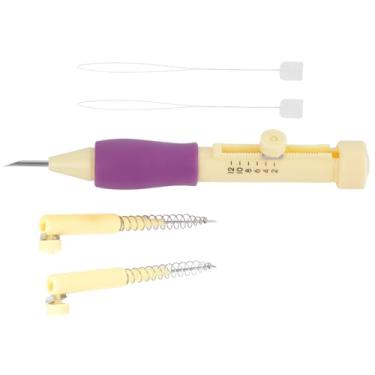 Imagem de Generic Conjunto de Punção de Agulha de Bordado Em Aço Inoxidável para Artesanato DIY Com Alça Confortável para Amantes de Costura de Bordado, Kit de Caneta de Agulha de 3 Tamanhos Ferramenta para Roupas, Travesseiros, Colchas, Bolsas (plástico)