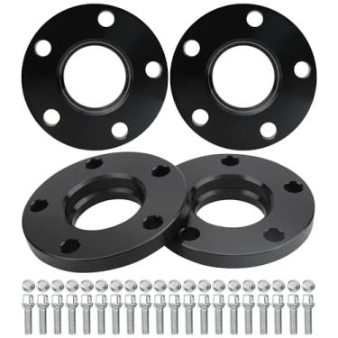 Imagem de IRONTEK Espaçadores de roda 5 x 112 compatíveis com Audi A4 A5 A6 A7 A8 Q5 Q7 RS5 S4 S5 S6 S7 S8, para Mercedes-Benz E200 E250 E280 E300 E320 E350 E400 E420, para Rosca Ged, 15 mm Passo M14 x 1,5 furo