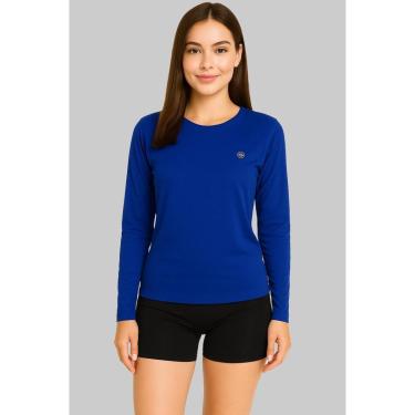 Imagem de Camisa Feminina Térmica Proteção UV50 Manga Longa Corrida e Treino-Unissex
