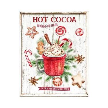 Imagem de Pôster Vintage De Natal Para Parede De Cozinha: Letreiro De Padaria De