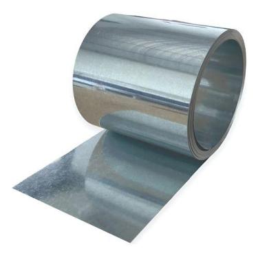 Imagem de Chapa De Metal Galvanizado 5 Mt X 35 Cm / 0,5mm Espessura - Estrutural