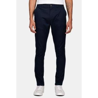 Imagem de Calça Aramis Chino Skinny Clássica Sarja Marinho-Masculino