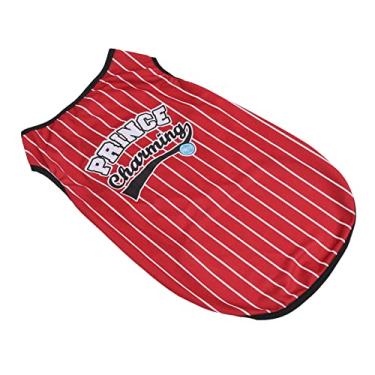 Imagem de GOWENIC Cão Listrado Colete Solto Confortável Evitar Perda de Cabelo Roupas para Animais de Estimação para Rottweiler Mistura Roupas de Verão para Cães Grandes Raças (2GG)