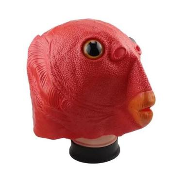 Imagem de Máscara De Cosplay Cabeça De Peixe Verde Para Adultos, Homens E Mulher