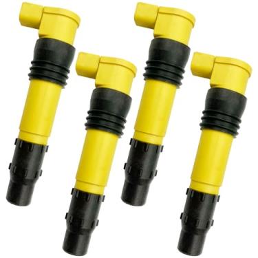Imagem de GP POWER Conjunto de 4 pacotes de bobina de ignição de desempenho compatíveis com Kawasaki Ninja ZX-12R ZX-9R Suzuki Boulevard C109 M109R GSF 1250 GSX 1300 650 F 1300R 1300RZ Substituição para 129700