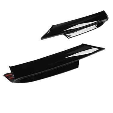 Imagem de KIMISS 1 par de Spoiler de Pára-choque Dianteiro Leve, Telhado Resistente a Altas Temperaturas, Adequado para 3 Séries E90 E91 M-Tech 2005-2008 - Divisor de Lábios Elegante para Visual Aprimorado
