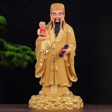 Imagem de FENNYYAR Estátua de Buda Escultura Ornamento Sala de Estar, 31 cm 31 cm, Decoração de Estátua de Deus Doméstica