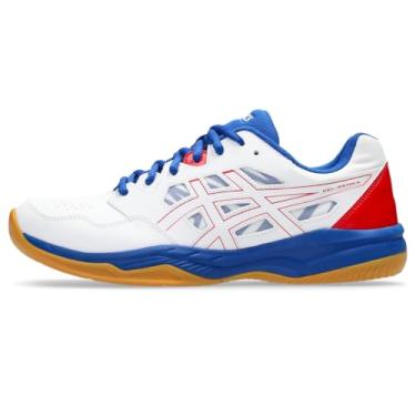 Imagem de ASICS tênis masculino gel-renma para quadra indoor, 10, branco/vermelho clássico