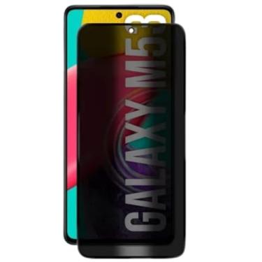 Imagem de [GL CASES] Película Privacidade Samsung Galaxy M53 Anti Risco Privativa De Vidro Temperado 3D Proteção 9H Pelicula Samsung Galaxy M53 Anti Espião Cobertura Total Da Tela + Kit Limpeza Para Aplicação