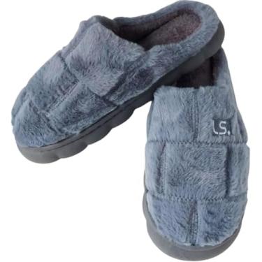 Imagem de Pantufa Chinelo premium Sola Antiderrapante Super Quentinha Feminino pelucia Adultos Conforto Facilidade de Uso Unissex (CINZA, BR, Adulto, Numérico, 36)