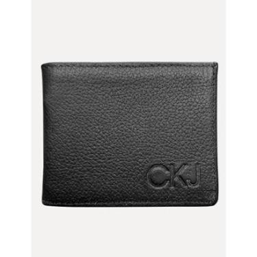 Imagem de Carteira Calvin Klein Jeans Masculino Couro CKJ Upper Preta-Masculino