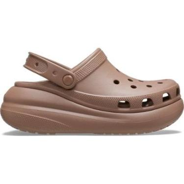 Imagem de Sandália crocs classic crush platform clog latte-Feminino