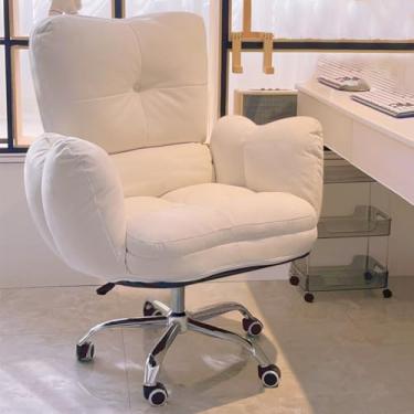 Imagem de Cadeira ergonômica de escritório com encosto alto, cadeira executiva reclinável ajustável, cadeira de computador confortável para casa, escritório, estudo e jogos - estilo sofá preguiçoso