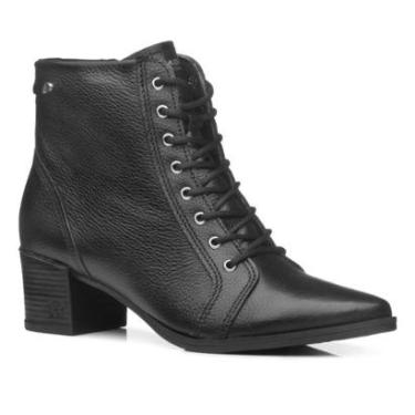 Imagem de Bota Pegada Feminina Cano Curto em Couro Preto 280503-05-Feminino