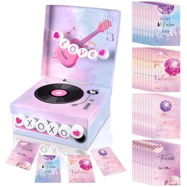 Imagem de Chivertion Caixas a laser para o Dia dos Namorados, caixa de correio faça você mesmo, com 2 adesivos de coração a laser e 6 letras com números, caixa de mesa de dia dos namorados, presente para festas