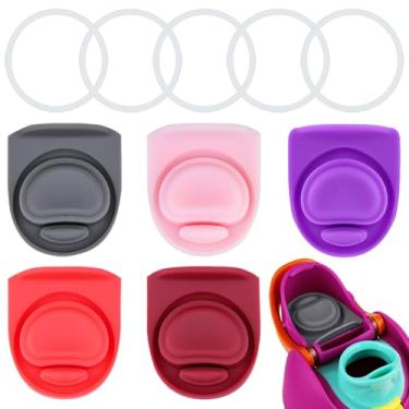 Imagem de ZONBBEE Rolha de substituição e anel de vedação de borracha compatível com Owala FreeSip 680 g, tampa de anéis de vedação superior de garrafa para Owala 16/19/24/32/1,134 g tampa de boca acessórios de