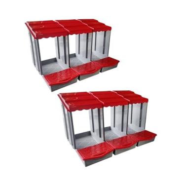 Imagem de Kit com 2 Unidades – Mais Valor: Duas caixas de ninho prontos para uso, aumentando a capacidade de postura sem necessidade de comprar separadamente.