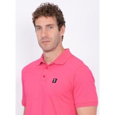 Imagem de Camisa Polo Aleatory Lisa Icon Rosa-Masculino
