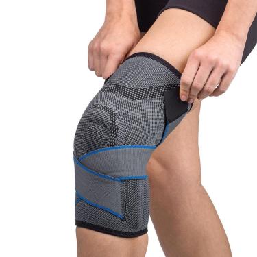 Imagem de Joelheira Compressão Articulada Relieve Almofadas em Gel P-M Vollo-Unissex