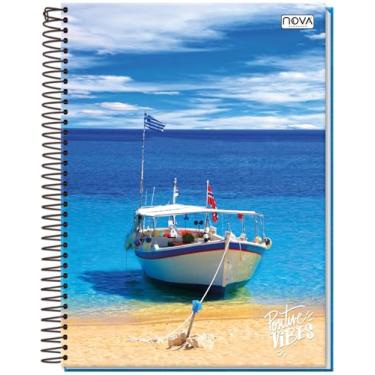 Imagem de CADERNO UNIVERSITÁRIO C/D ESPIRAL 15 MATÉRIAS 240 FLS POSITIVE VIBES