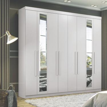 Imagem de Guarda Roupa Casal com Espelho 8 Portas Master New 8.4 Santos Andira