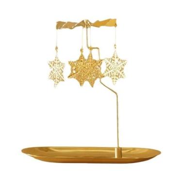 Imagem de Suporte Rotativo Romântico Para Velas, Luminária De Balanço Com Vela A