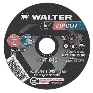 Imagem de Caixa Disco de Corte 4.1/2" - Walter Zipcut (5 unidades)