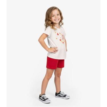 Imagem de Conjunto Infantil Curto Verão Menina Select Bege, 1, Bege