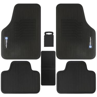 Imagem de Jogo Tapete Automotivo De Borracha Compatível com Volkswage-n 5 Peças Preto (5 Peças, Jetta 2011 a 2025)