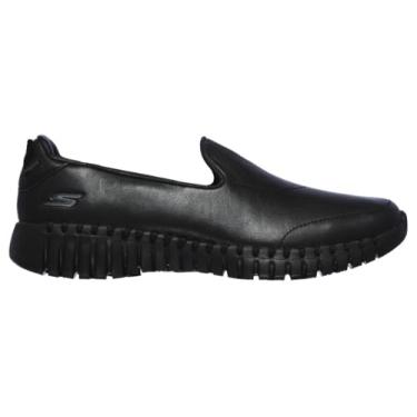 Imagem de Skechers Tênis feminino Go Walk Smart - Fancy Pants, sem cadarço, preto, Preto, 34 BR