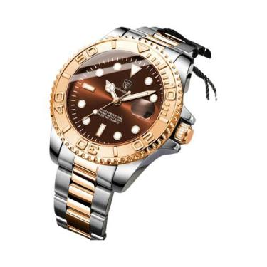 Imagem de Relógio De Quartzo Masculino POEDAGAR De Luxo À Prova D'água Em Aço In