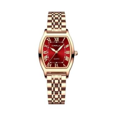 Imagem de Relógio De Pulso Feminino À Prova d'Água CRRJU, Relógio De Quartzo Qua