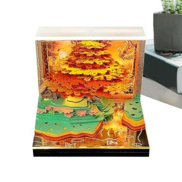 Imagem de Calendário de mesa 3D, agenda semanal 2026, blocos de notas decorativos para apartamento, casa, escritório, hotel, Natal, Ação de Graças