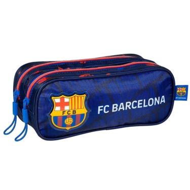 Imagem de Estojo Escolar esporte futebol Barcelona Barça Duplo-Unissex