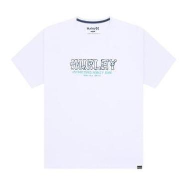 Imagem de Camiseta Hurley HYT010845 Bones - Branco-Masculino
