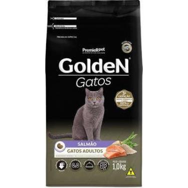 Imagem de Ração Seca Golden para gatos adultos sabor salmão 1kg.
