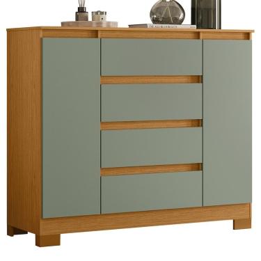 Imagem de Cômoda Sapateira Atena 2 Portas e 4 Gavetas - Móveis Albatroz