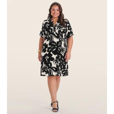 Imagem de Vestido Curto Feminino Plus Size Secret Glam Preto, Plus G1, Preto