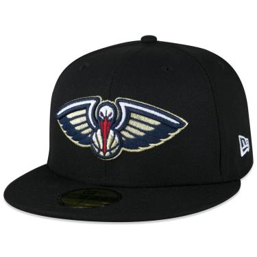 Imagem de BONÉ 59FIFTY ABA RETA NBA NEW ORLEANS PELICANS ABA RETA FITTED PRETO NEW ERA FECHADO-Masculino