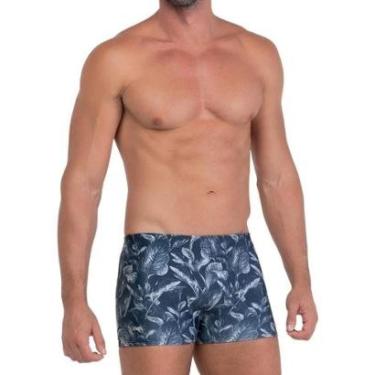 Imagem de Sunga Mash Boxer Box Forrada Estampa Floral com Cordão de Regulagem Masculina FPS 50+ Moda Praia-Masculino